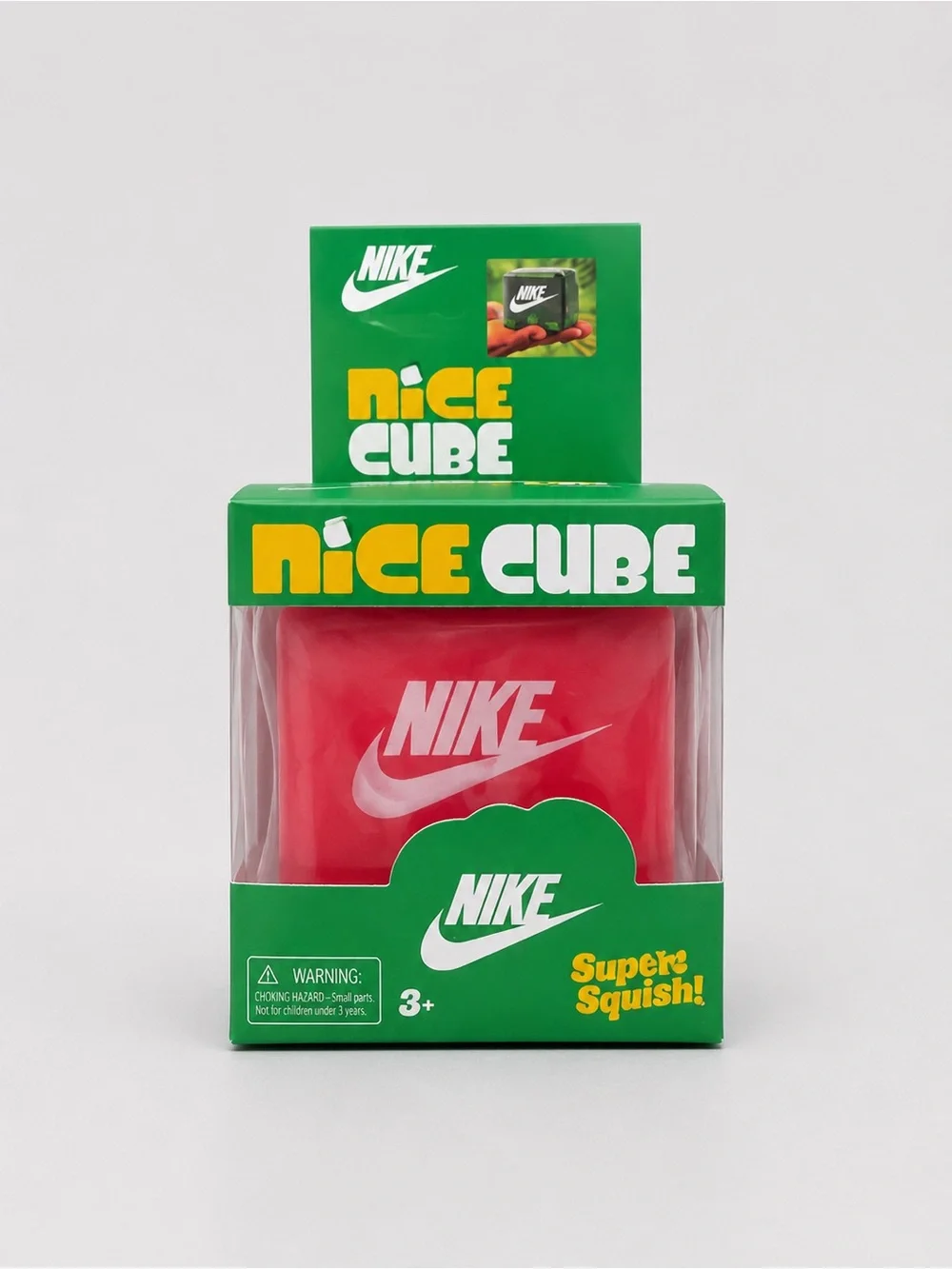 Nike Red Nice Cube Squeeze Ball – Super Squish Sensory Toy